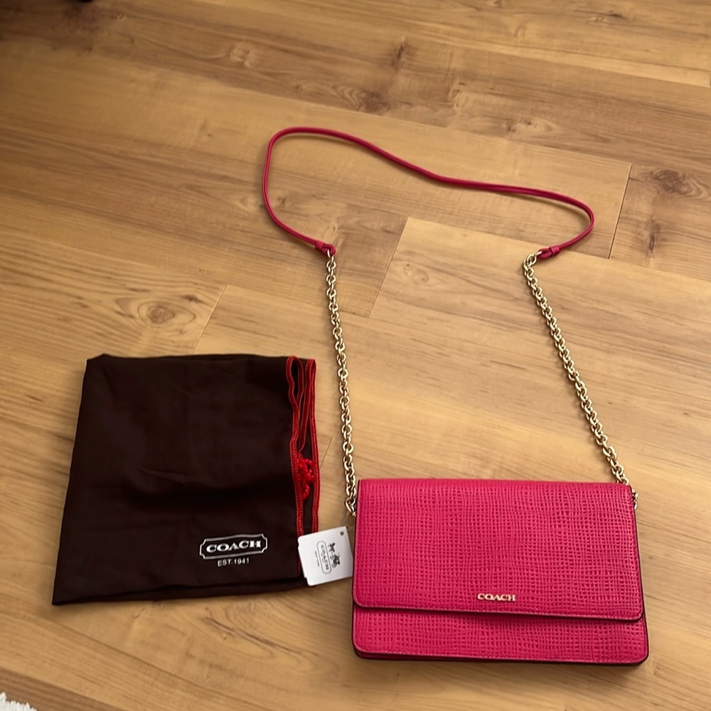 Coach leather crossbody bag. New!